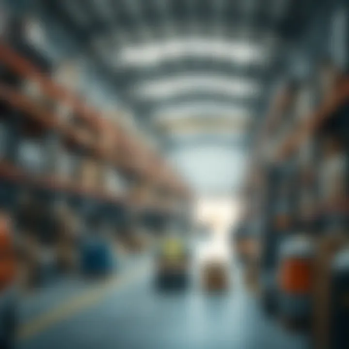 Logistical operations within an Al Quoz warehouse