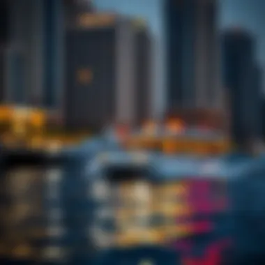 Waterfront property developments enhanced by water taxi accessibility