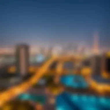 Dubai Skyline Surrounding Westar La Residencia del Sol Panoramic view of the surrounding Dubai skyline