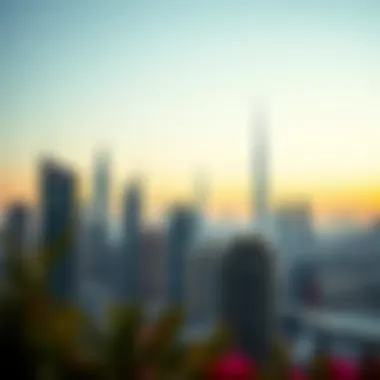 Dubai Skyline Featuring Westin Arabia Skyline view of Dubai showcasing Westin Arabia