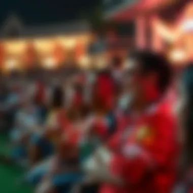 Community Spirit During the Match Community gathering for the World Cup